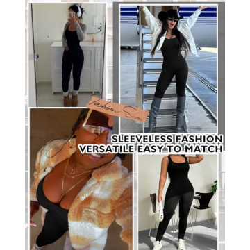 AURUZA Seamless Jumpsuit for Women Activewear Gym