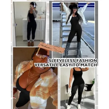 AURUZA Seamless Jumpsuit for Women Activewear Gym