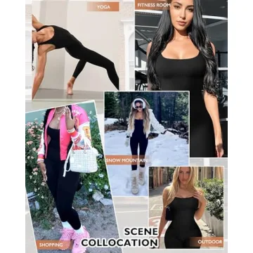 AURUZA Seamless Jumpsuit for Women Activewear Gym