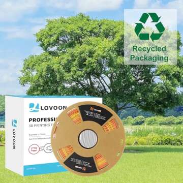 LOVOON Dual Color PLA Filament for Vibrant 3D Printing