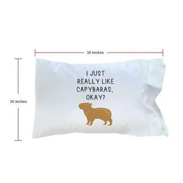 SpreadPassion Capybara Pillowcase - Capybara Gifts - Capybara Pillow Case - Capybara Lover Gift