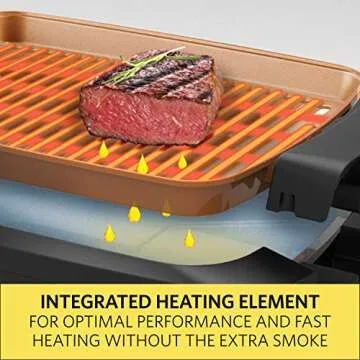 BELLA Indoor Smokeless Grill with 12x16 Nonstick Surface