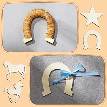 Unfinished Wooden Horse Cutouts for DIY Crafts