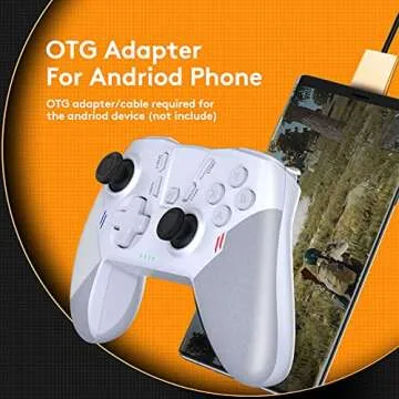 Uberwith Dual Vibration Wireless Game Controller for PC