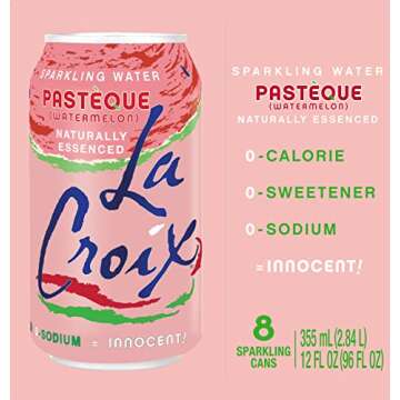 LaCroix Sparkling Water, Pasteque (Watermelon), 12 Fl Oz (pack of 8)