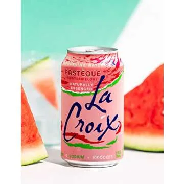 Enjoy LaCroix Sparkling Water Pasteque Flavor, 12 Fl Oz, Pack of 8