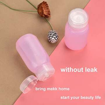 MEKK Acetone Pump Dispenser,Push Down Pump Dispenser Empty Alcohol Dispenser Push Down Nail Polish Remover Pump One-Touch Pump Bottle Dispenser for Nail Polish & Makeup Remover 2 Pack 200ML(6.8oz)