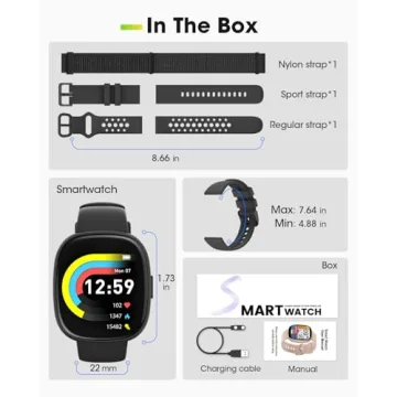 Smart Watches for Men & Women - Fitness Tracker & Waterproof