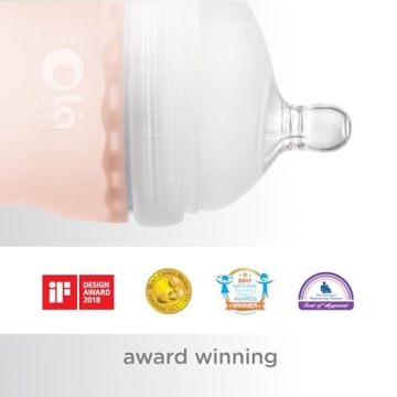 Olababy Gentle Silicone Baby Bottle - Anti-Colic & Easy to Clean