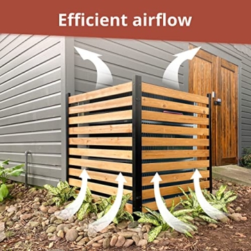 Outdoor Wood Privacy Screen - 42"H x 38"W Size