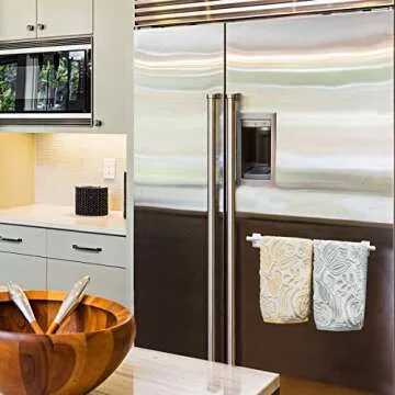 Rod Desyne MAG-01 Magnetic Curtain Rod, 17-30 inch, White