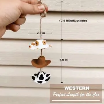 Cowboy Hat Car Charm - Cute Handmade Car Decor