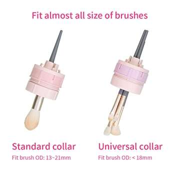 Electric Makeup Brush Cleaner Dryer Machine, USB Charging Portable Automatic Cosmetics Brushes Makeup Sponges Washing Cleaning Self-Drying Machine