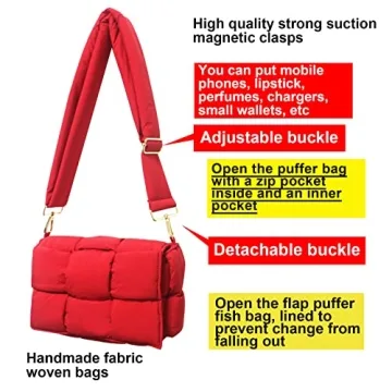 NAARIIAN Stylish Puffer Shoulder Bag for Women