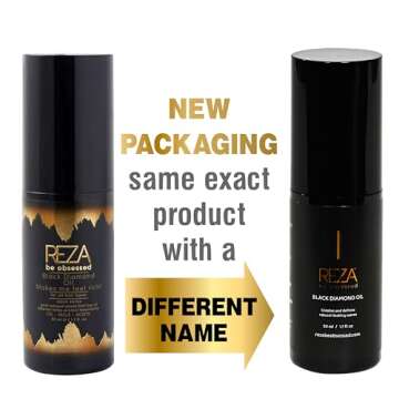 Reza Black Diamond Oil: Luxury Hair Oil, Protects & Nourishes, Adds Shine, Sulfate Free, Paraben Fre...