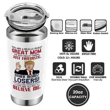 Stylish Stainless Steel Tumbler Gift for Moms - UMACVN