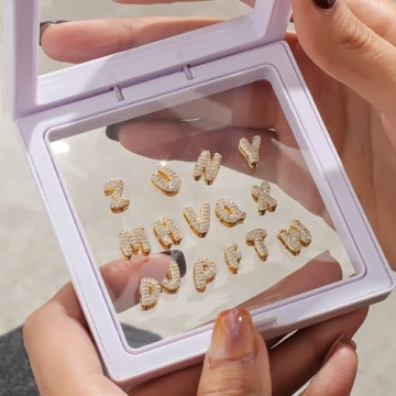 3D Bubble Name Necklace Personalize Gold Pendant Gift