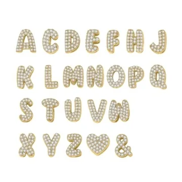 3D Bubble Name Necklace Personalize Gold Pendant Gift