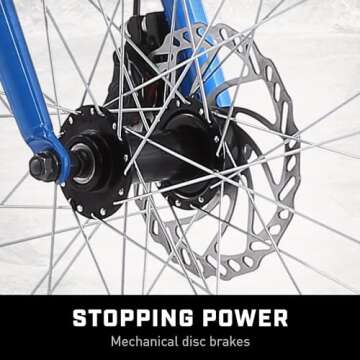 Mongoose Dolomite Fat Tire Mountain Bike, for Men and Women, 26 Inch Wheels, 4 Inch Wide Knobby Tires, 7-Speed, Adult Steel Frame, Front and Rear Brakes, Light Blue