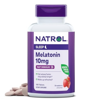 Natrol Melatonin Fast Dissolve Tablets for Restful Sleep