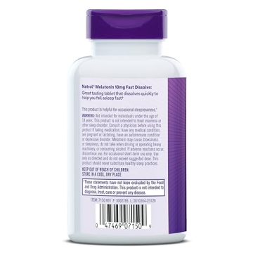 Natrol Melatonin Fast Dissolve Tablets for Restful Sleep