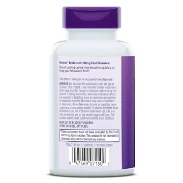 Natrol Melatonin Fast Dissolve Tablets for Restful Sleep