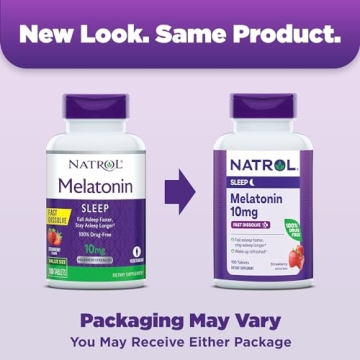Natrol Melatonin Fast Dissolve Tablets for Restful Sleep