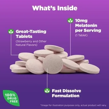 Natrol Melatonin Fast Dissolve Tablets for Restful Sleep