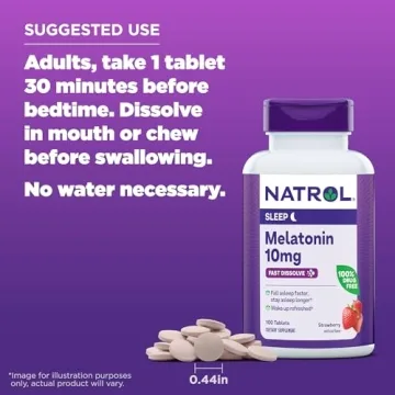 Natrol Melatonin Fast Dissolve Tablets for Restful Sleep