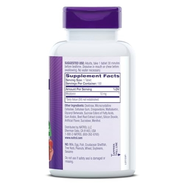 Natrol Melatonin Fast Dissolve Tablets for Restful Sleep