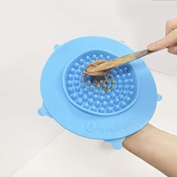 LumoLeaf Slow Feeder Lick Mat - BPA-Free Interactive Toy