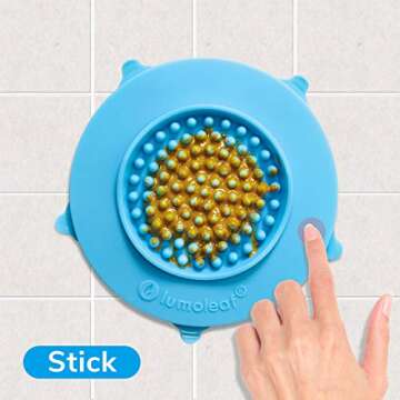 LumoLeaf Slow Feeder Lick Mat - BPA-Free Interactive Toy