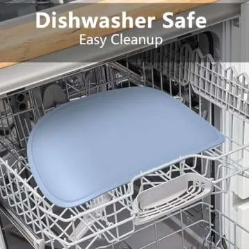 Cuddle Campus Set of 3 Silicone Placemats with Raised Edges for Kids,Toddlers,Babies, Non-Slip Dinning Table Mat, Baby Eating Mat, Food Mat