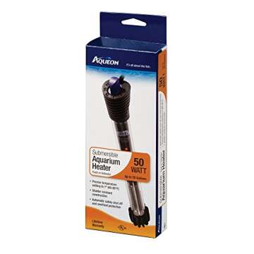 Aqueon Submersible Aquarium Heater - Reliable Temperature Control for Your Fish