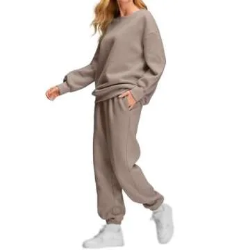 Mmoneyake Womens Track Suits 2 Piece Set Lounge Hoodie Sweatsuit Sets Fashion Oversized Sweatshirt B...