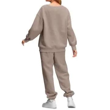 Mmoneyake Womens Track Suits 2 Piece Set Lounge Hoodie Sweatsuit Sets Fashion Oversized Sweatshirt Baggy Sweatpants Outfits
