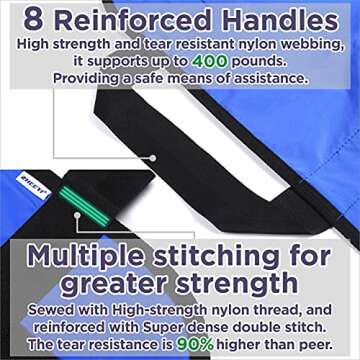 ZHEEYI 48" Positioning Bed Pad with Handles - Caregiver Essential