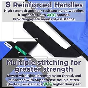 ZHEEYI 48" Positioning Bed Pad with Handles - Caregiver Essential