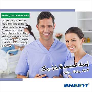 ZHEEYI 48" Positioning Bed Pad with Handles - Caregiver Essential