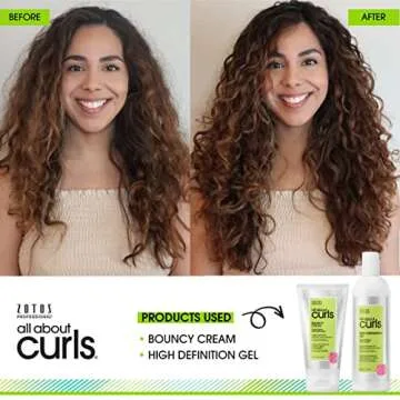ALL ABOUT CURLS Bouncy Cream Styling | Touchable Soft Definition | Define, Moisturize, De-Frizz | Al...