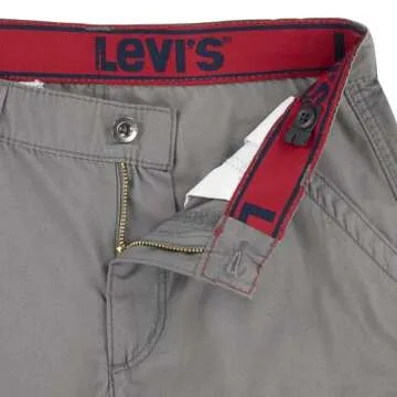 Levi's Boys' Cargo Shorts, Steel Grey, 5