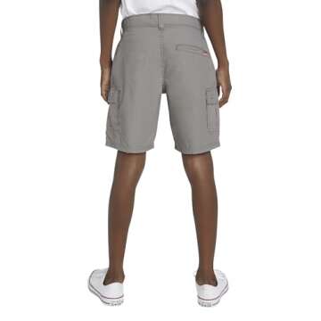 Levi's Boys' Cargo Shorts, Steel Grey, 5