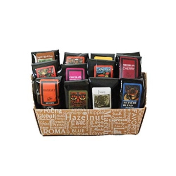 Indulgent Coffee Selection Gift Box with 12 Unique Specialty Flavors