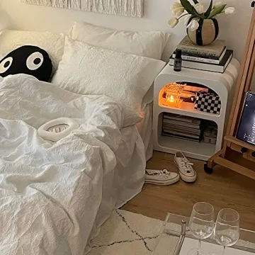 BOOMLATU 21.6" Modern Nightstand - Sleek & Functional Table