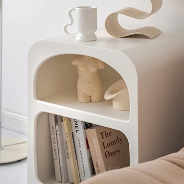 BOOMLATU 21.6" Modern Nightstand - Sleek & Functional Table