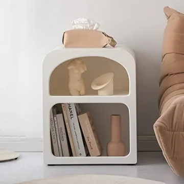 BOOMLATU 21.6" Modern Nightstand - Sleek & Functional Table