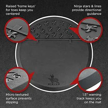 VR Ninjas Non Slip Gaming Mat for Comfort & Safety