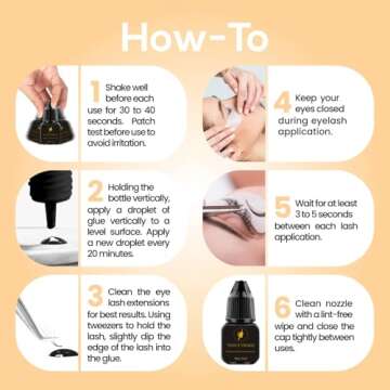 Venus Visage Professional Eyelash Glue - Quick Dry & Strong Bond