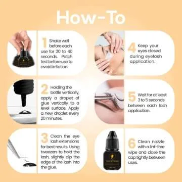 Venus Visage Professional Eyelash Glue - Quick Dry & Strong Bond