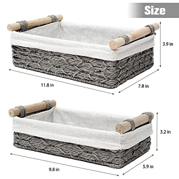 DUOER Handmade Storage Basket Set for Stylish Organization